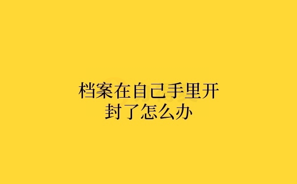 个人档案