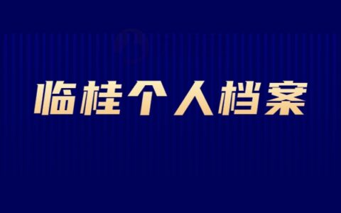 临桂哪里可以存放档案？