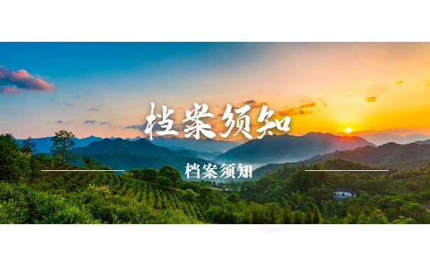 档案须知