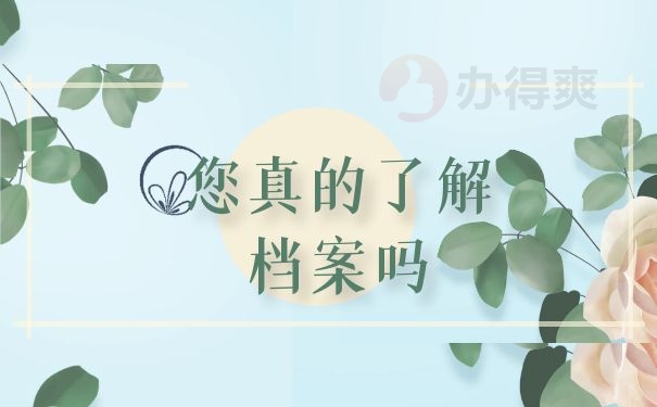 您了解档案吗