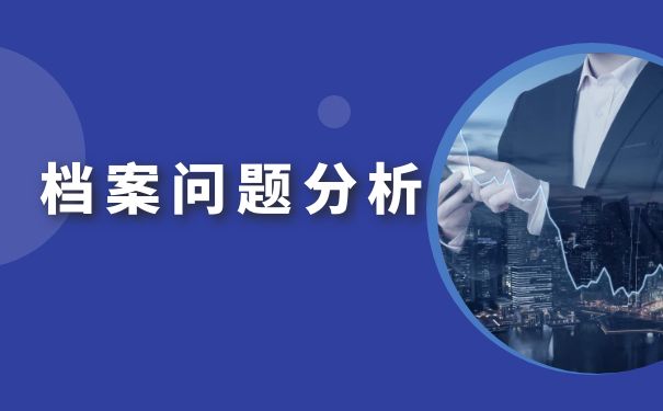 档案问题分析