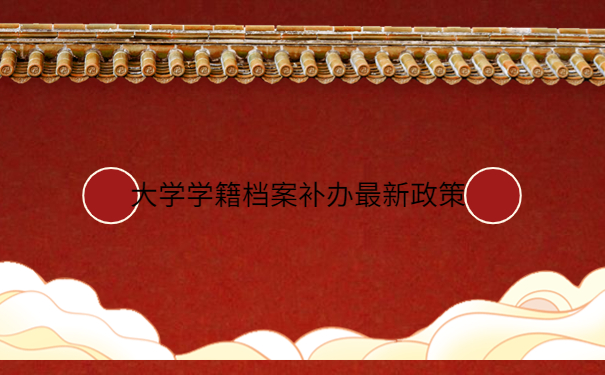 补办最新政策