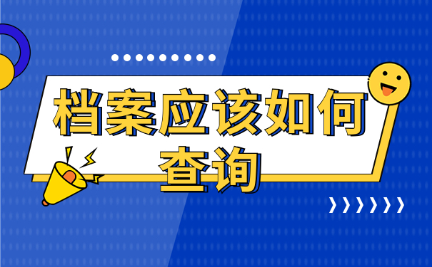 档案应该如何查询