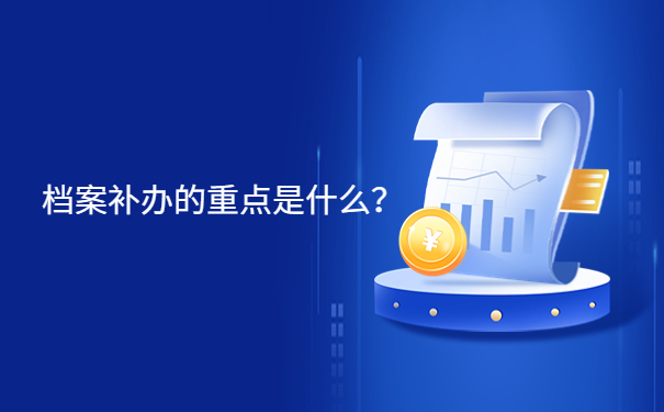 档案补办的重点是什么？