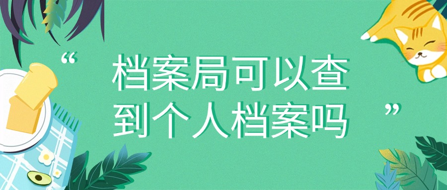 档案局可以查到个人档案吗